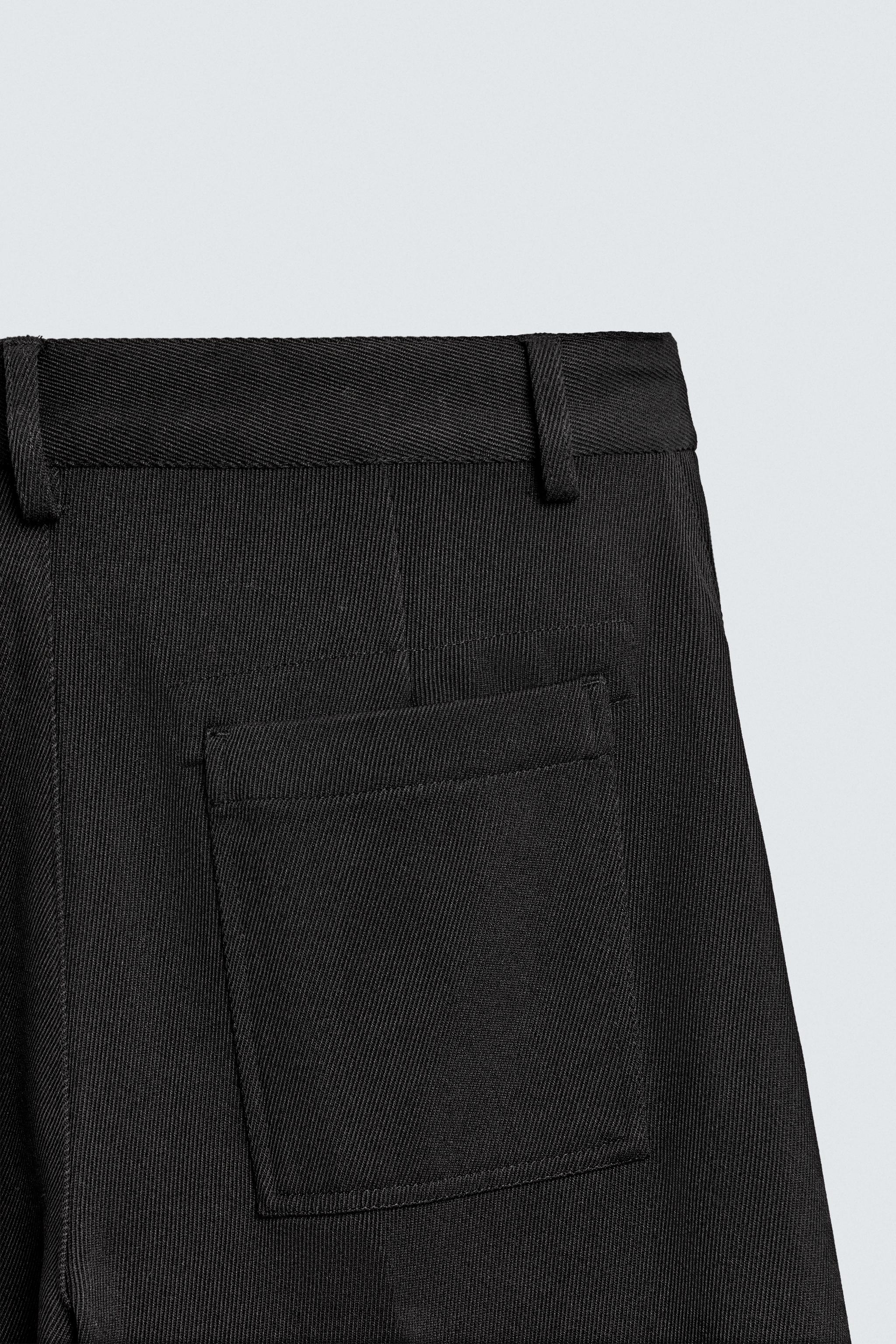 FLARE FIT TWILL PANTS